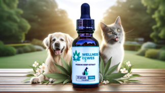 HealthyPaws 225mg CBD Pet Tincture Elixir - Natural CBD Oil Supplement for Pets